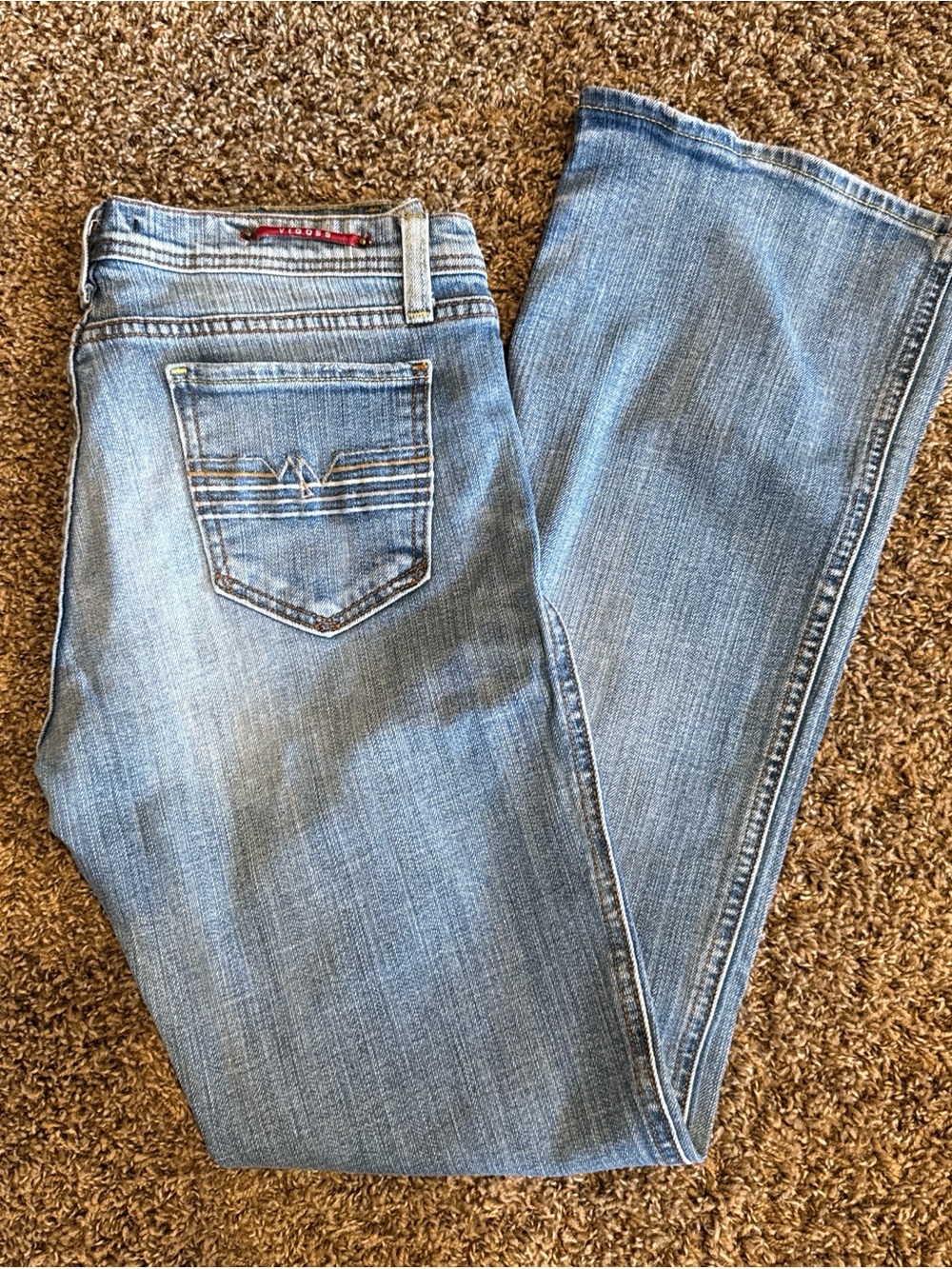 Vigoss Light Wash Bootcut Jeans - Blue Denim
